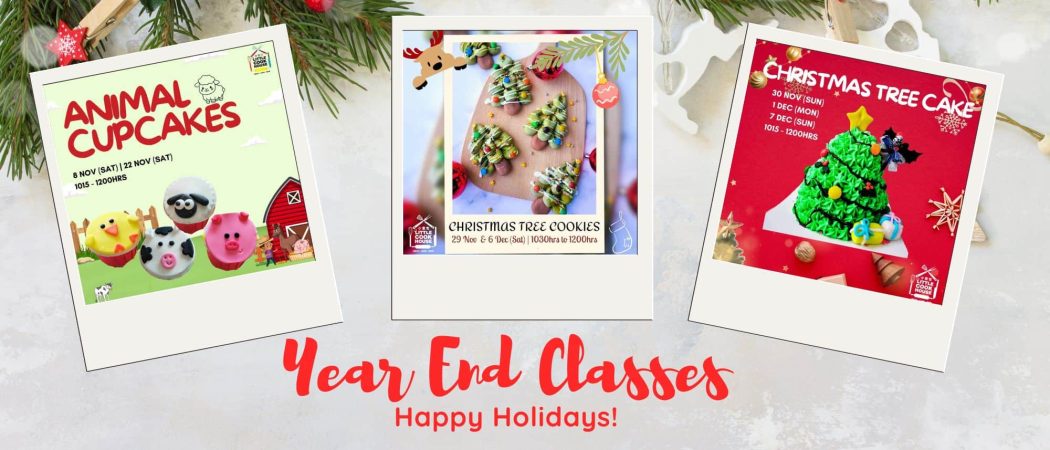 Year End 2025 Banner image listing of christmas baking classes