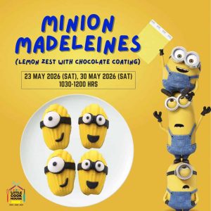 minion madeleines on a plate