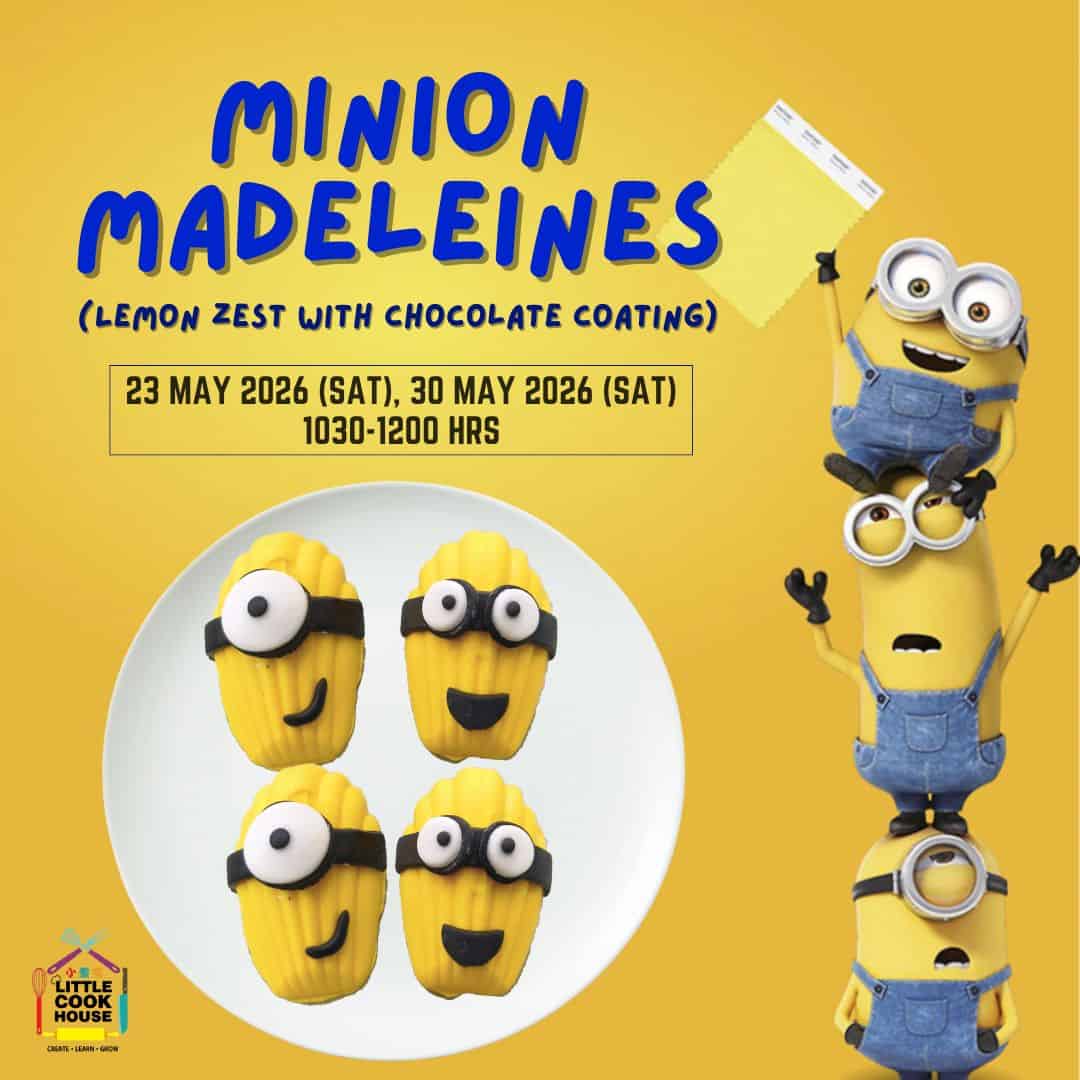 minion madeleines on a plate