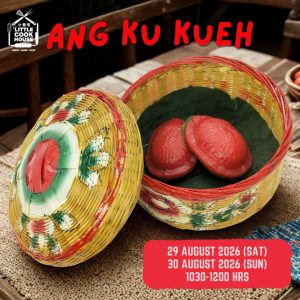 an ku kueh in a basket