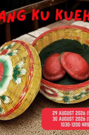 an ku kueh in a basket